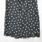 Apostrophe Black Polka Dot Sleeveless Dress Knee Length Retro Tie Chic Large 12