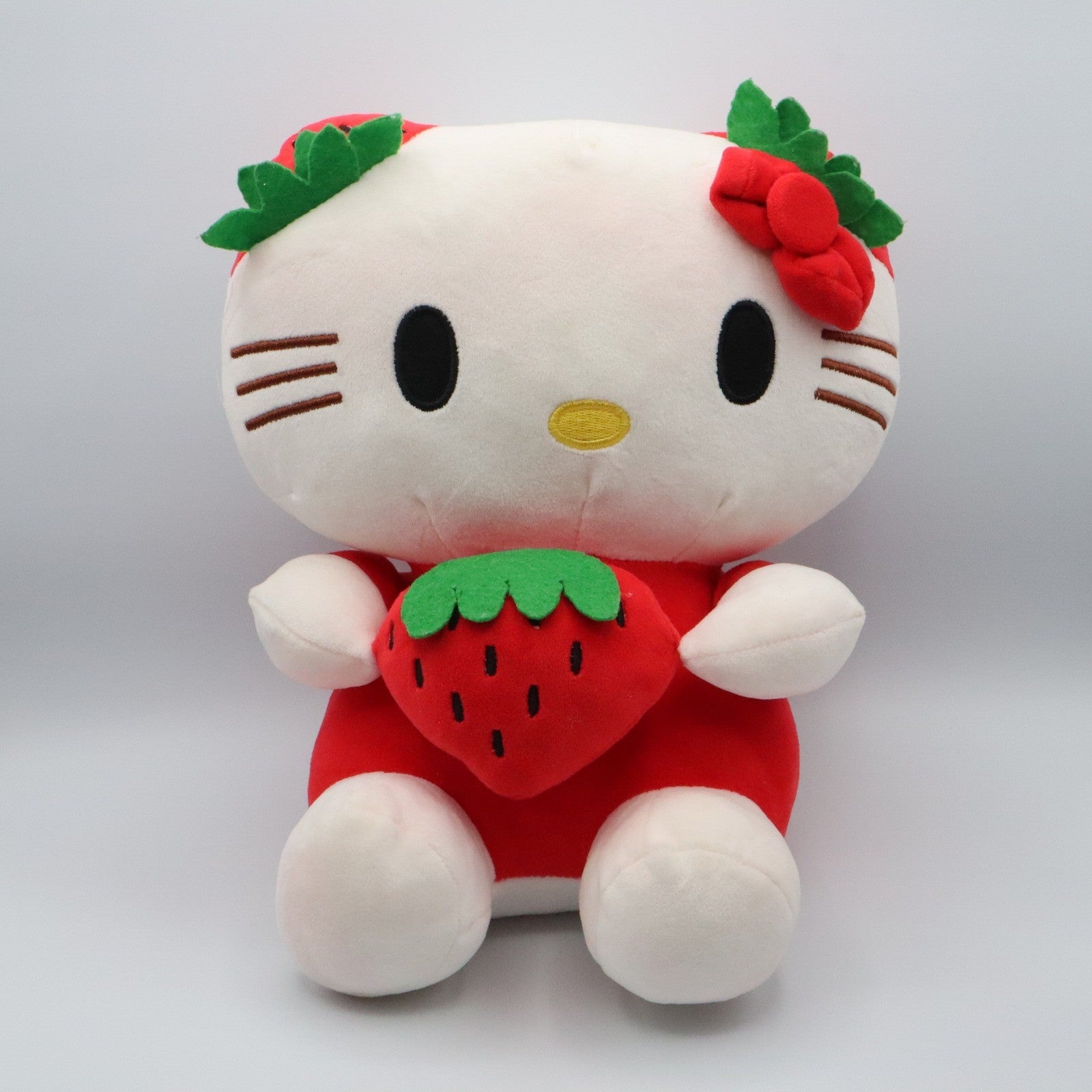 Hello Kitty Strawberry Plush Toy 12" Stuffed Animal Sanrio Cute Gift Soft Doll