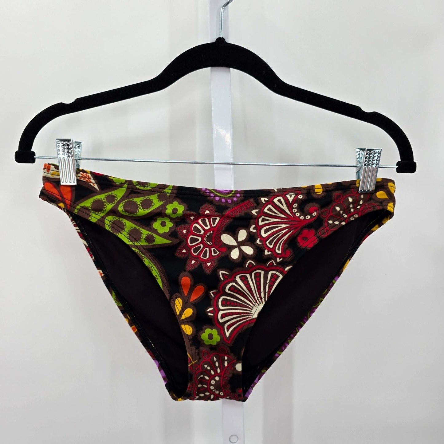 Victoria's Secret Brown Floral Bikini Bottom Swimsuit Swimwear Size M