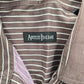 Artisti Italiani Brown Stripe Mens Cotton Button Down Long Sleeve Shirt XXL 43
