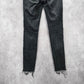 William Rast Black Skinny Sculpted Stretch High Rise Denim Pants Jeans 28
