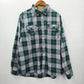 Under Armour Green Plaid Elbow Patch Button Lovesleeve Utility Shirt Large