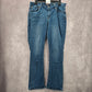 Levi's Denizen Curvy Skinny Straight Stretch Blue Denim Jeans 18M