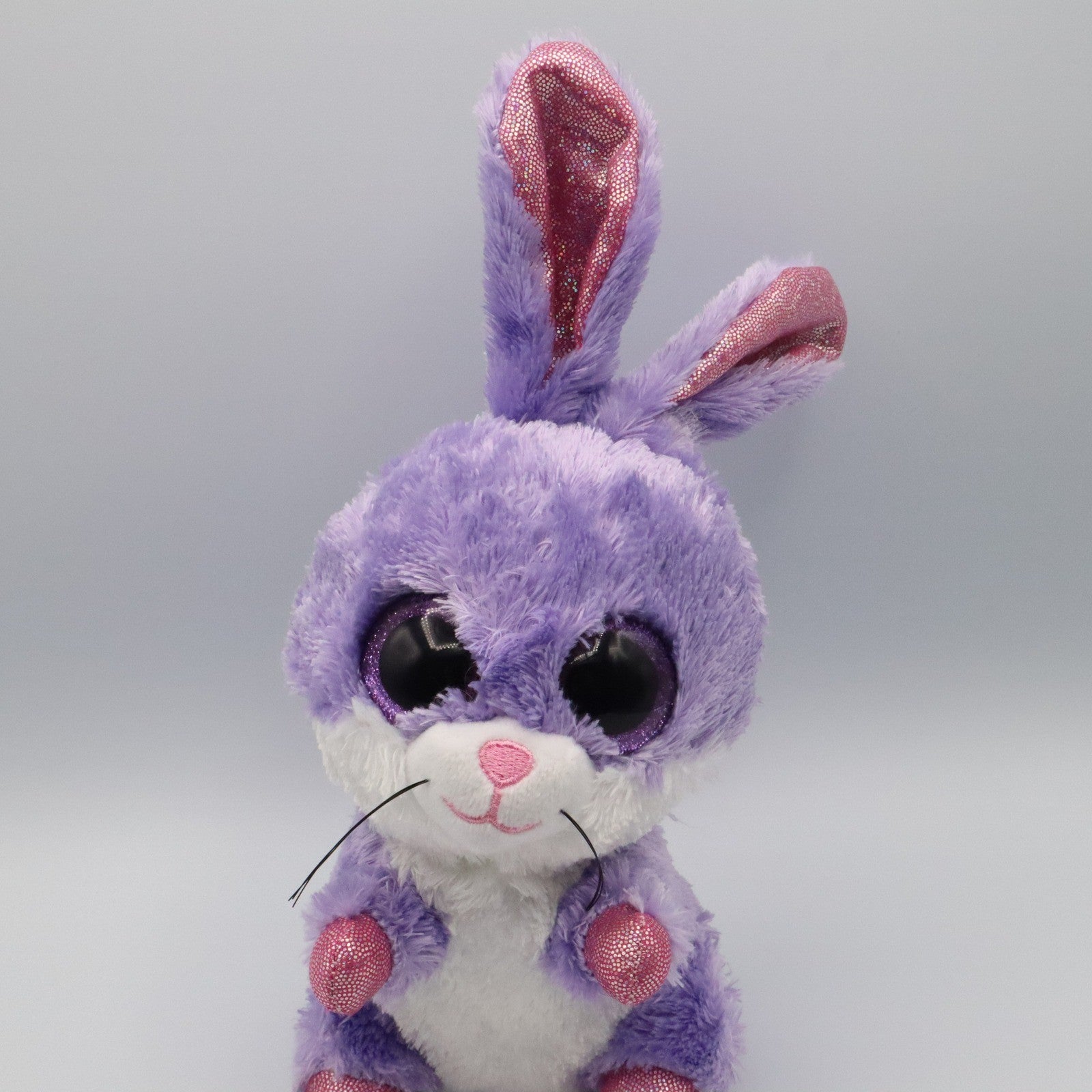 Lil Dreamers Purple Stuffed Animal Toy 8" Sparkle Eyes Plush Bunny Rabbit
