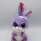 Lil Dreamers Purple Stuffed Animal Toy 8" Sparkle Eyes Plush Bunny Rabbit