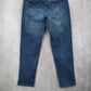 DKNY Blue Straight Fit Tapered Duane Mens Cotton 36X30 Denim Jeans