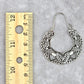 Silver Floral Star Drop Hook Dangle Floral Boho Earring Fashion Jewelry JB2-57