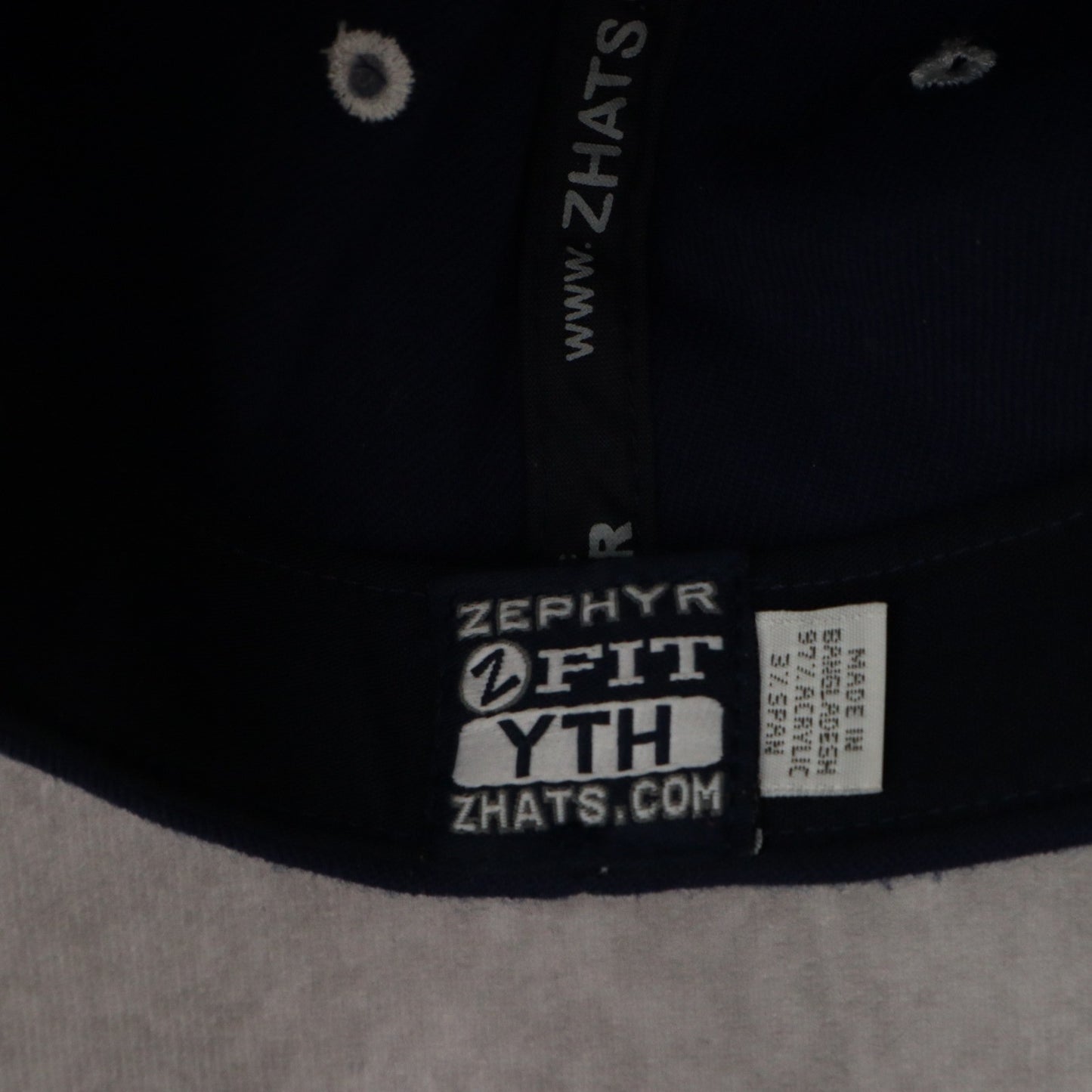 Zyphyr Blue Youth BYU Bingham Young University Fitted Baseball Cap Hat