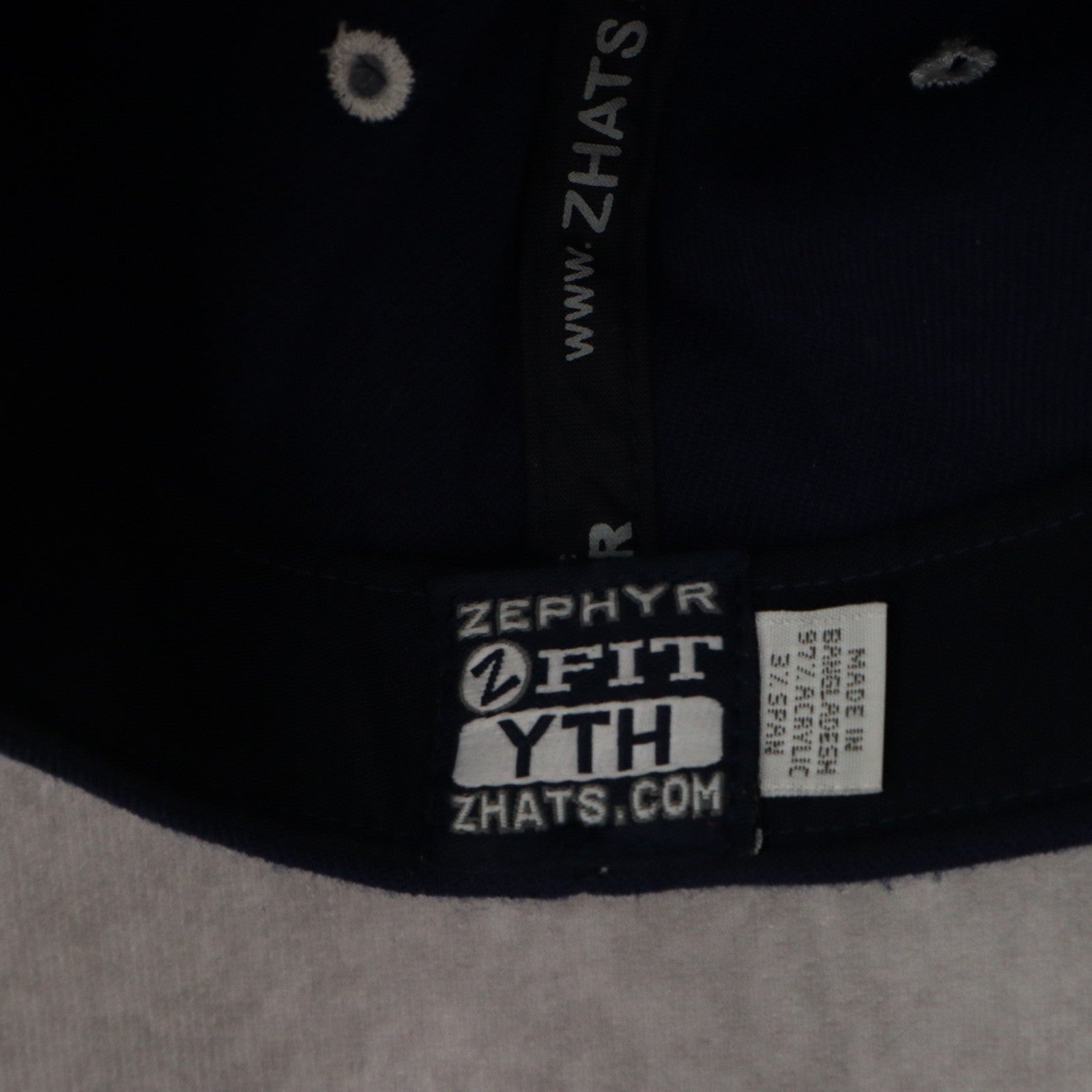 Zyphyr Blue Youth BYU Bingham Young University Fitted Baseball Cap Hat