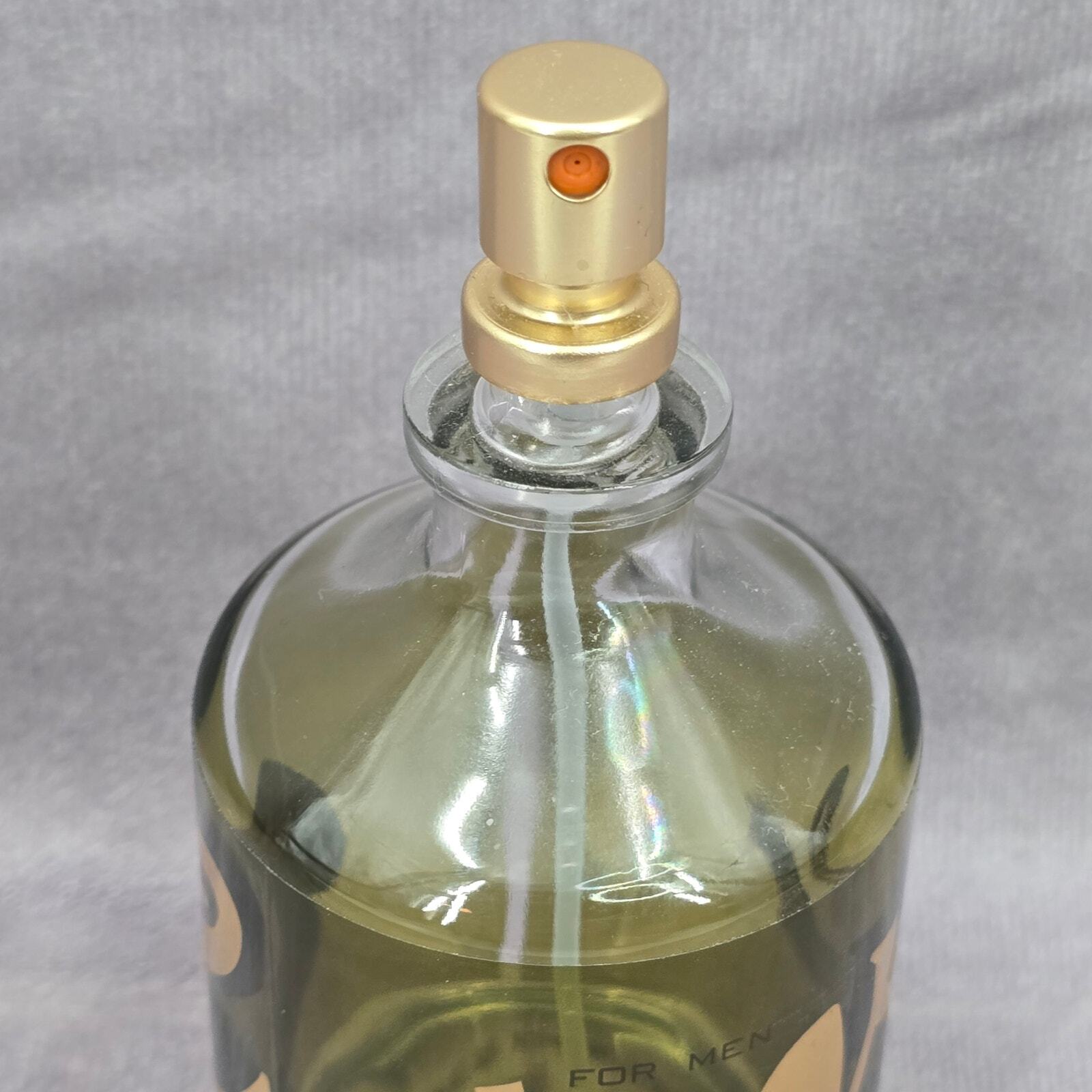 Curve Men's Green Gold Cologne Perfume 4.2 FL OZ 125 ML Glass Empty Bottle Only