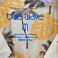 Blue Wave Yellow Palm Tropical Surf Island Vintage Cotton Relax Hawaiian Shirt M