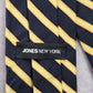 Jones New York Blue Yellow Stripe Geometric Repp 100% Silk Men's Neck Tie NWOT