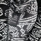 Ambiance Apparel Black White Harem Boho Geometric Print Tapered Pants L Large