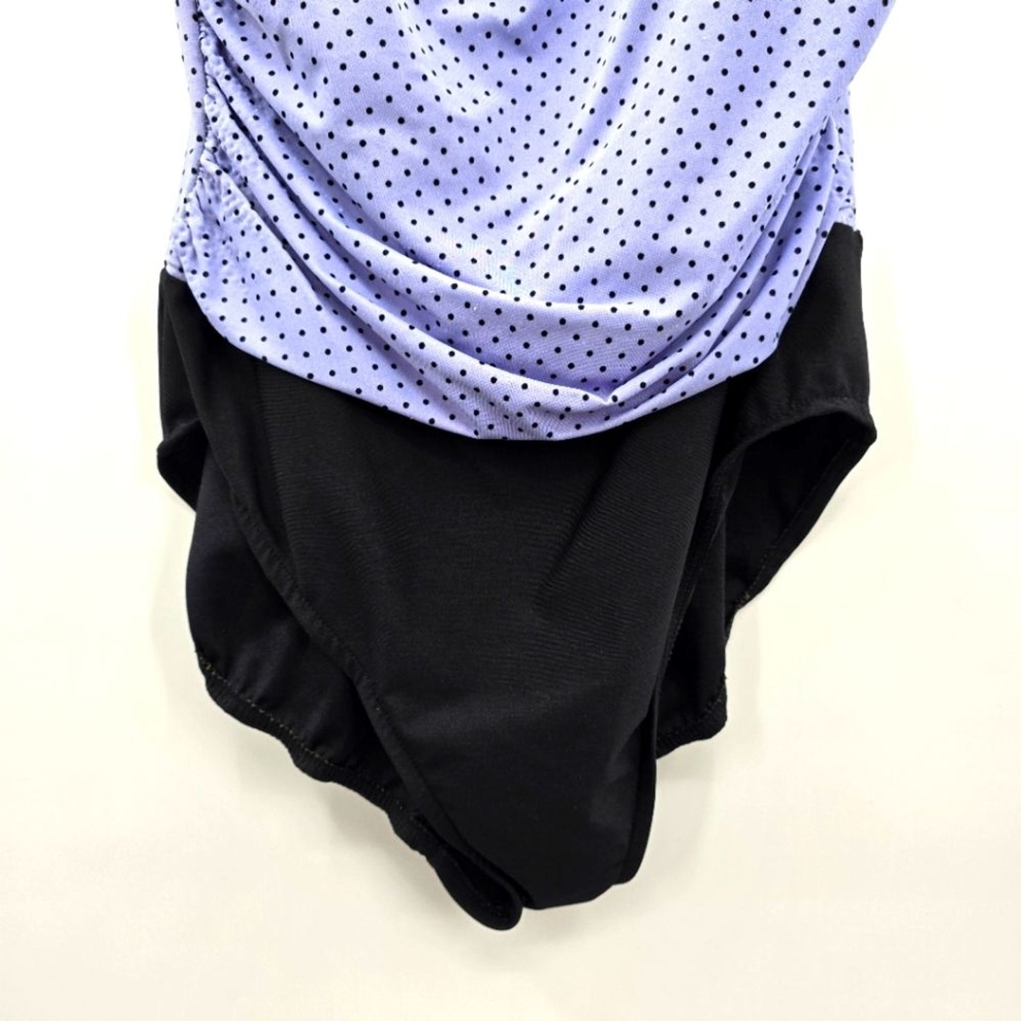 TrimShaper Purple Black Polka Dot One Piece Swimsuit Tummy Control 12