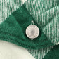 Zara Kids Green Flannel Plaid Long Sleeve Button Up Western Utility Shirt Small