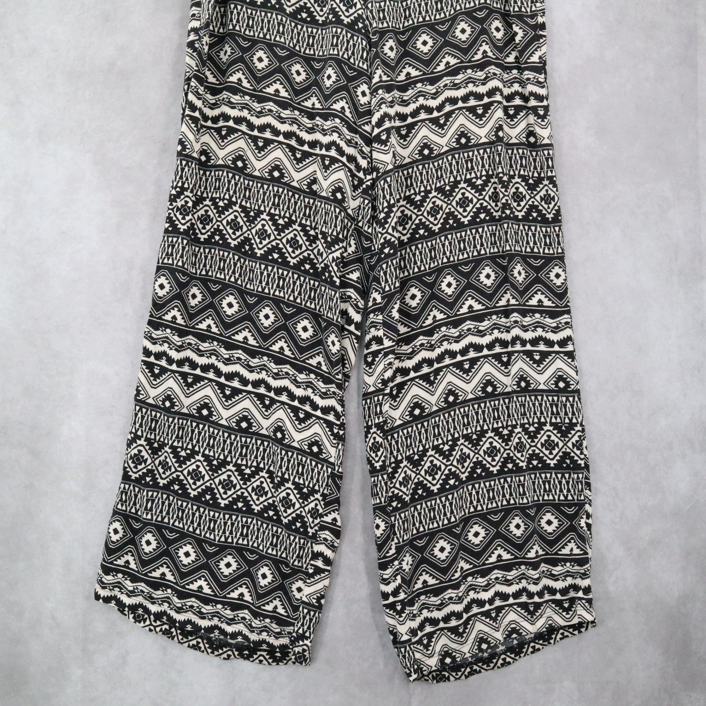 Adam Levine Back Geometric Wide Leg Boho Pull On Elastic Lounge Pants Medium