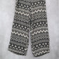 Adam Levine Back Geometric Wide Leg Boho Pull On Elastic Lounge Pants Medium