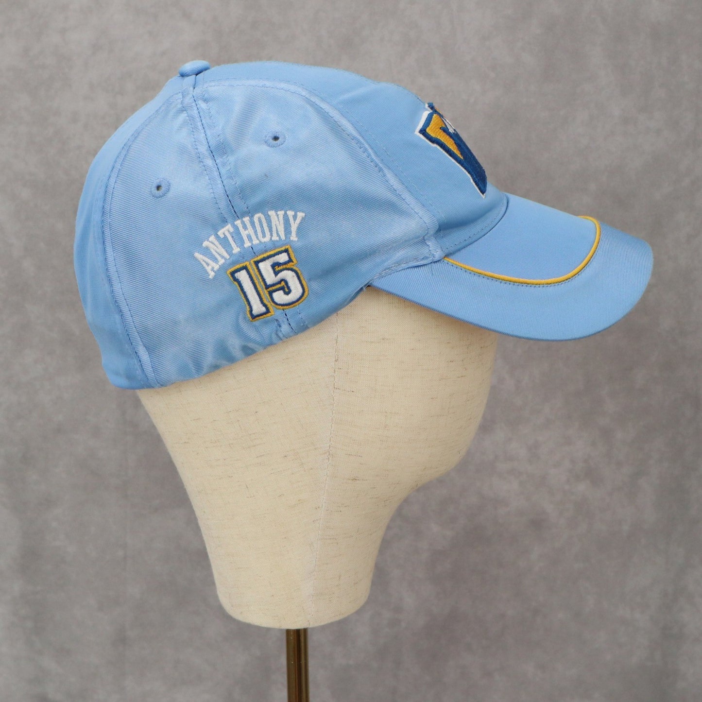 Nike Blue Carmelo Anthony 15 Denver Nuggets Fitted Athletic Baseball Cap Hat