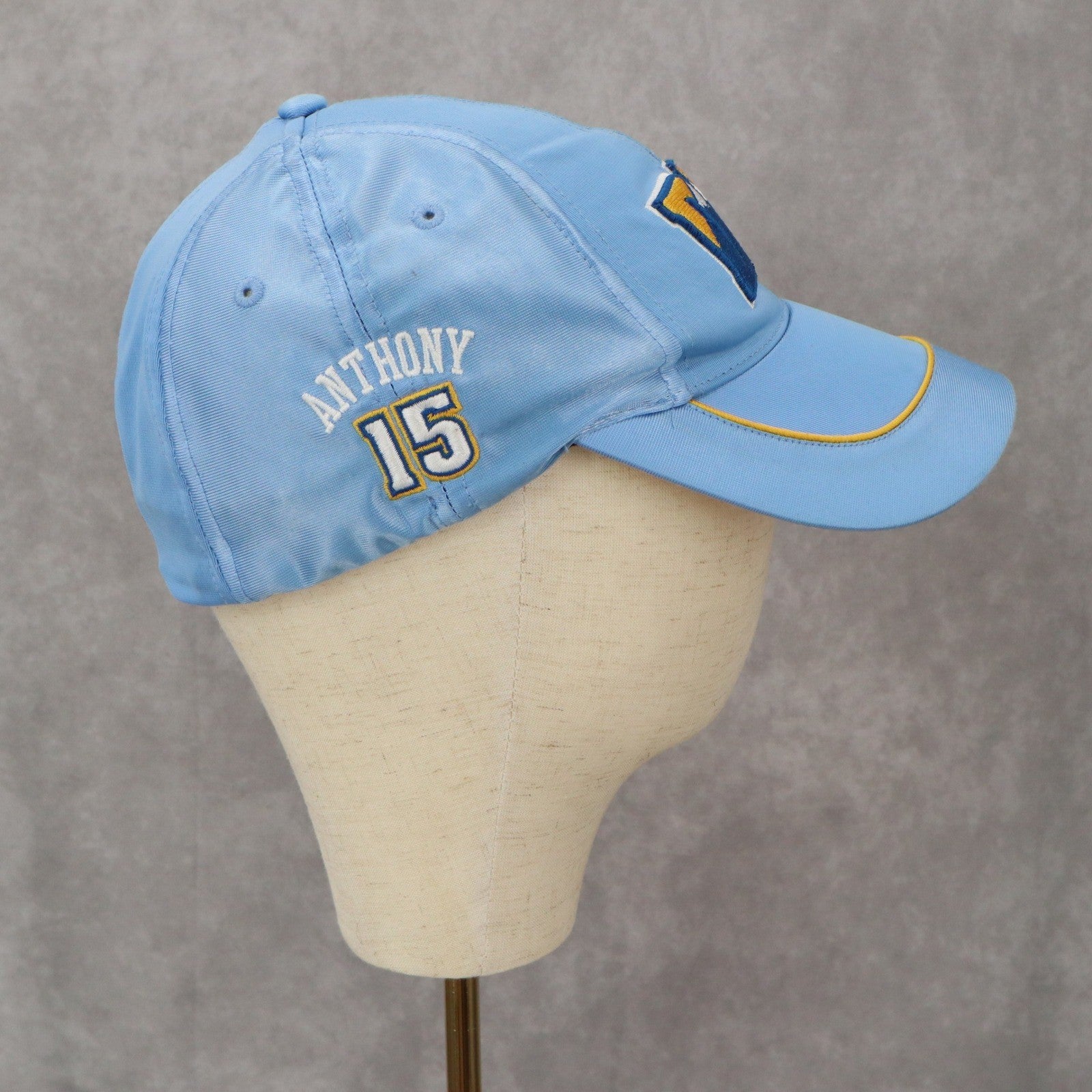 Nike Blue Carmelo Anthony 15 Denver Nuggets Fitted Athletic Baseball Cap Hat