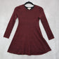 GB Girls Red Glitter Long Sleeve Fit Flare Whimsy Fairy Party Dress Medium