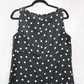 Apostrophe Black Polka Dot Sleeveless Dress Knee Length Retro Tie Chic Large 12
