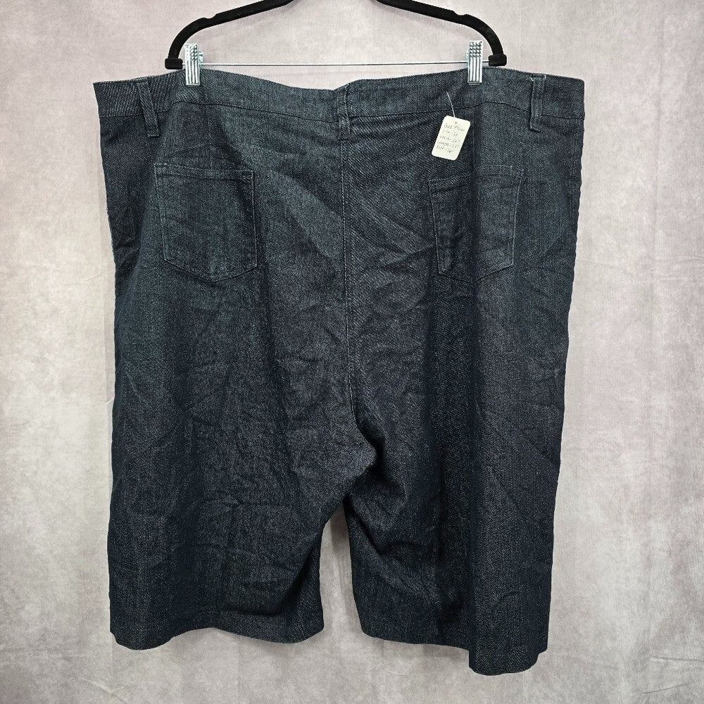 Gold Flava Dark Blue Cropped Knee Length Jeans Pants Size 3XL