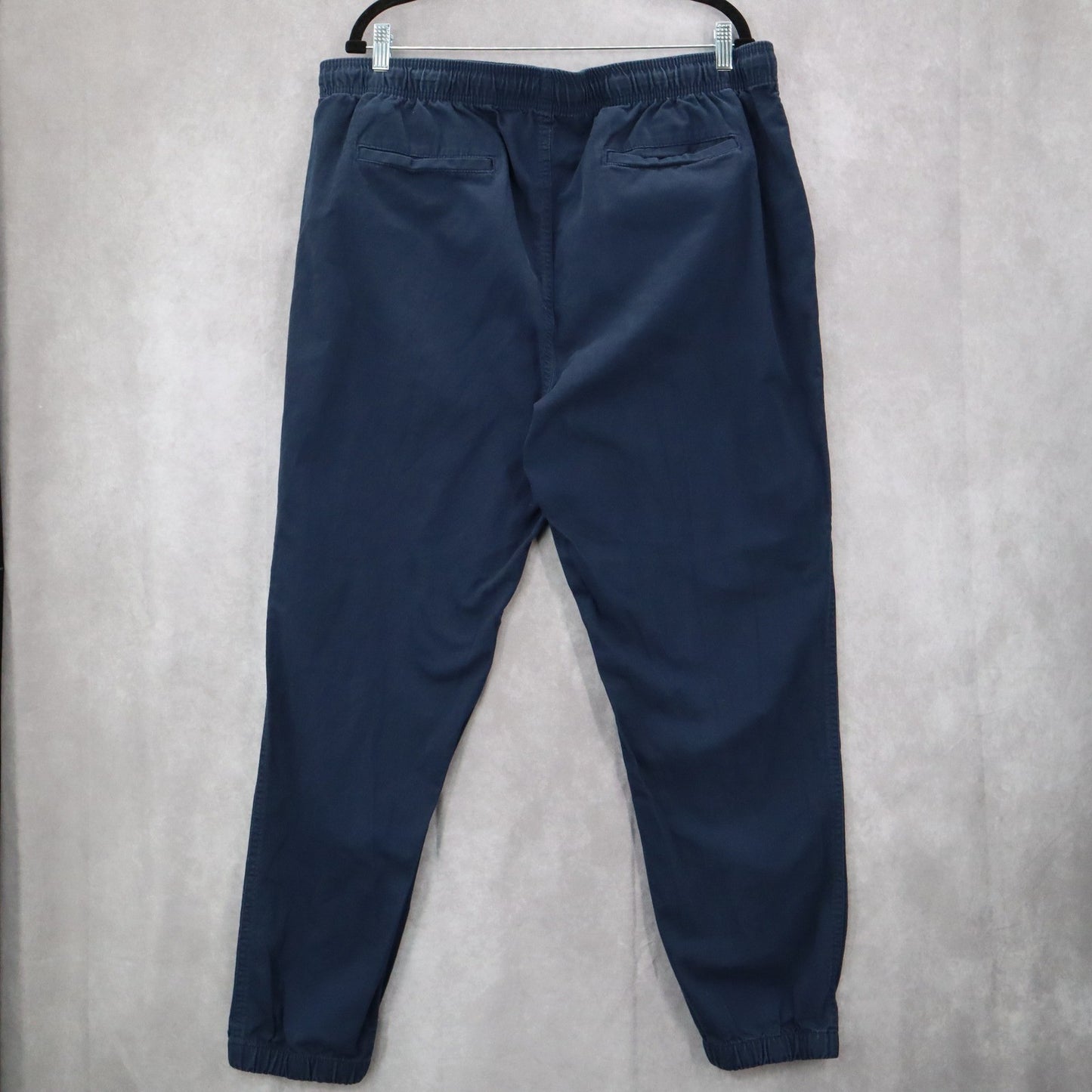 Old Navy Blue Jogger Pull On Elastic Trouser Cargo Cotton Tapered Mens Pants XL
