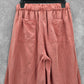 Thread & Supply Pink Wide Leg Boho Relaxed Crop Trousers Chic Pants M Medium