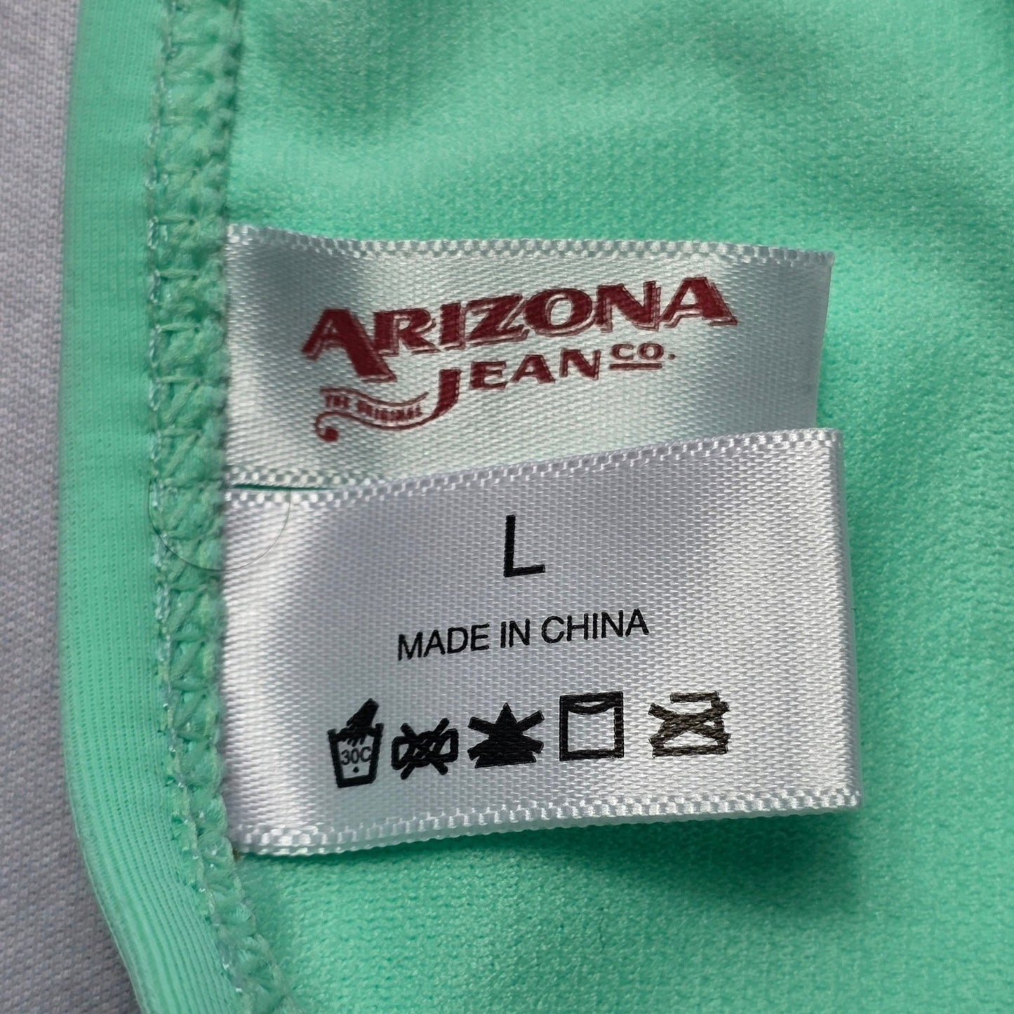 Arizona Jeans Co Green Swim Beach Cheeky Flirty Boho Bikini Bottom L Large