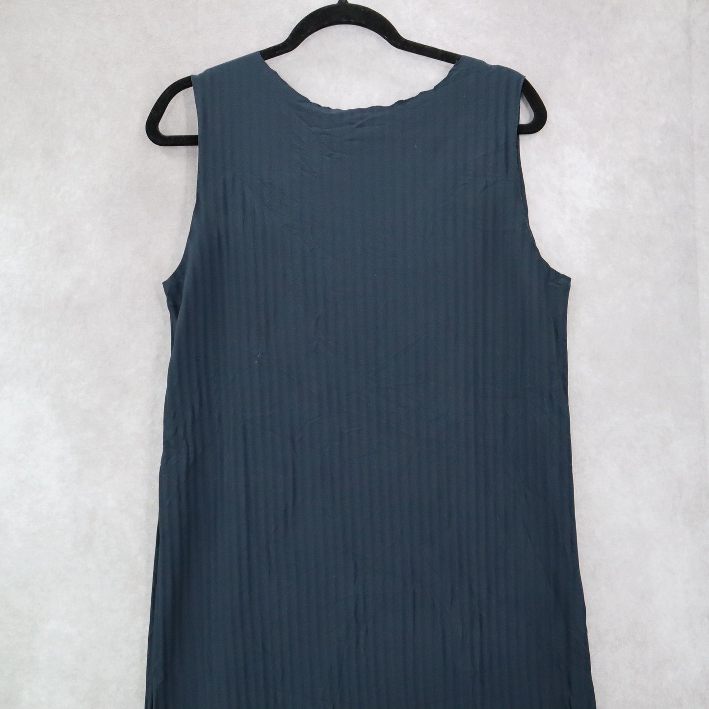 Aritzia Blue Ribbed Slit Sleeveless Midi Preppy Business Casual Cocktail Dress L