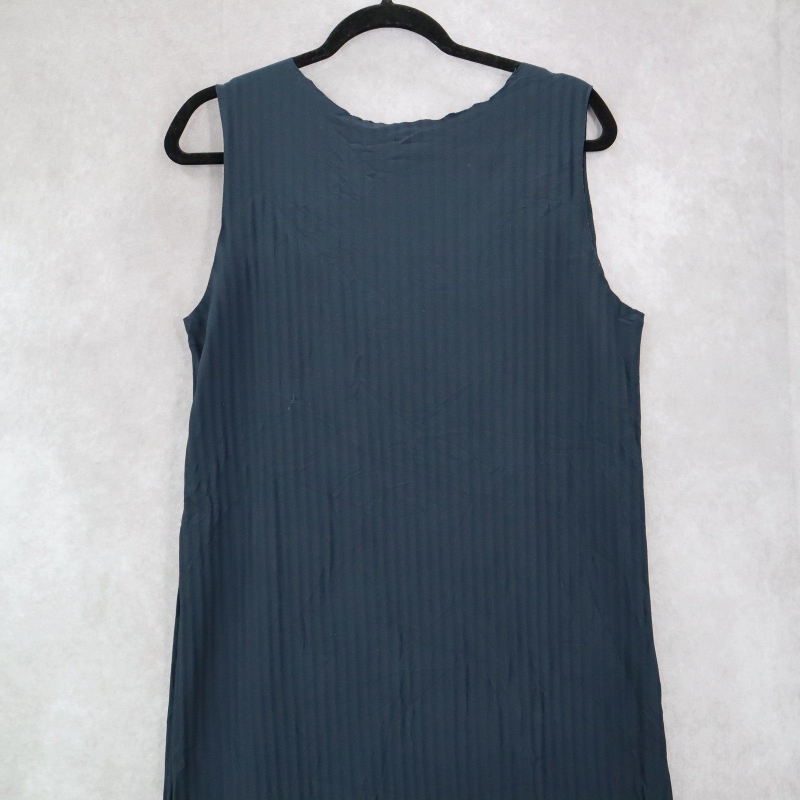 Aritzia Blue Ribbed Slit Sleeveless Midi Preppy Business Casual Cocktail Dress L