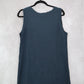 Aritzia Blue Ribbed Slit Sleeveless Midi Preppy Business Casual Cocktail Dress L