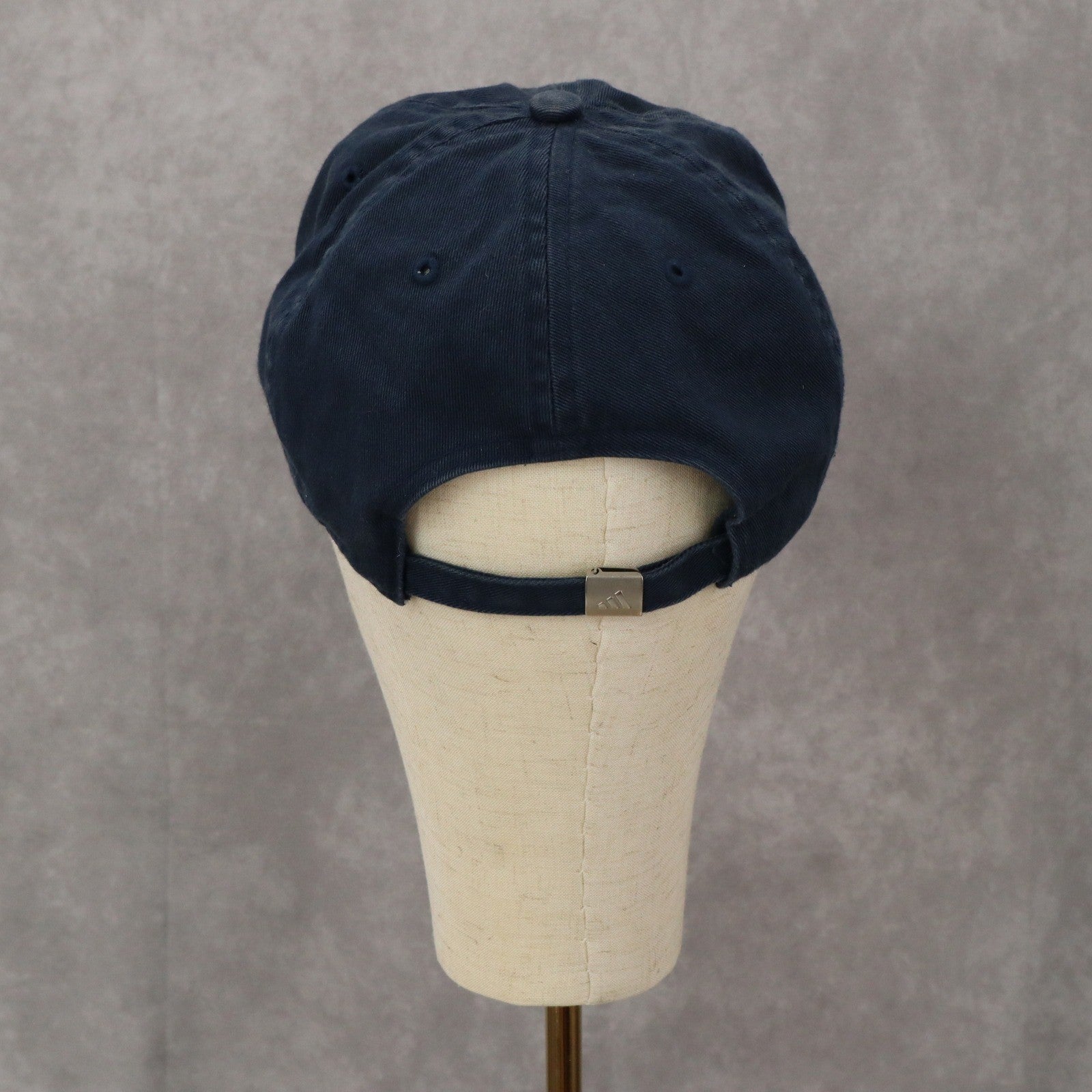Adidas Blue Logo Performance Athletic OSFM Baseball Cloth Strap Buckle Cap Hat