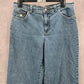 Gloria Vanderbilt Blue Cotton Denim Pants Straight Jeans 12 Short