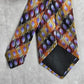John W. Nordstrom Brown Purple Geometric 100% Silk Italy Men's Neck Tie