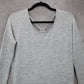 Athleta Gray Long Sleeve Knit Tunic Top Stretch Pullover Soft XS Extra Small