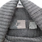 J Ferrar Gray Ribbed Turtleneck Sweater Knit Pullover Classic Minimalist Medium