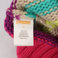Gymboree Pink Cable Knit Sequin Stripe Y2K Girls Toddler Pom Pom Beanie Cap Hat