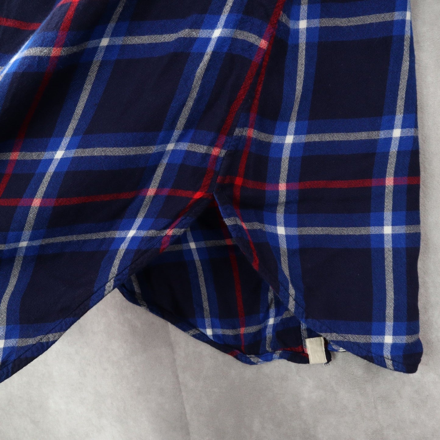 American Eagle Outfitters Boyfriend Fit Blue Flannel Plaid Lumberjack Rugged XS
