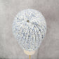 Blue Cable Knit Y2K Vintage Hippy Boys Girls Youth  Bucket Beanie Cap Hat
