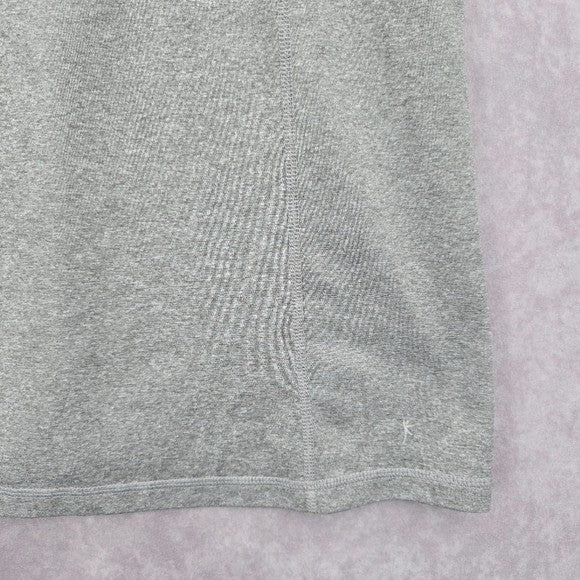 Danskin Now Gray Racerback Sleeveless Tank Top Sportswear Activewear Large