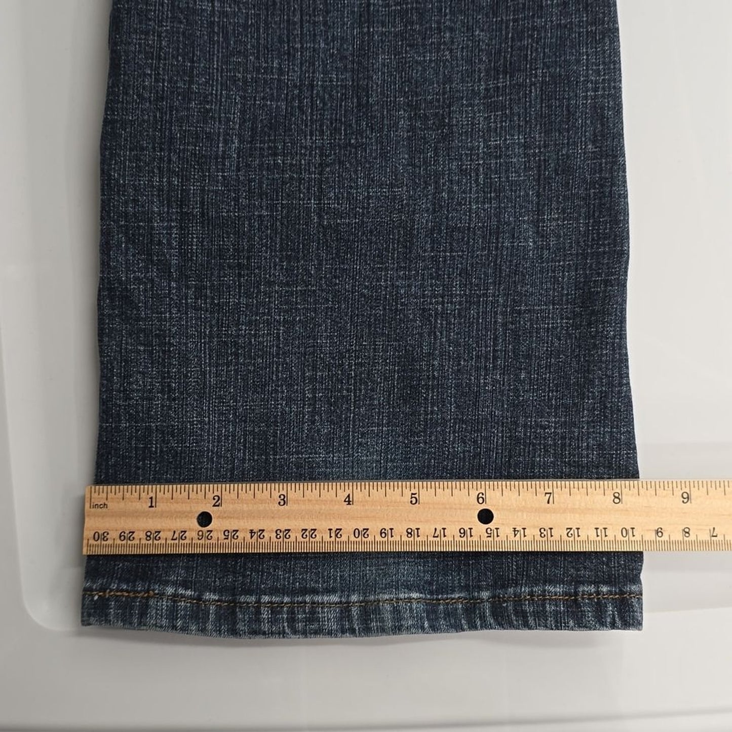 Riders by Lee Mid Rise Boot Cut Blue Jeans Size 8