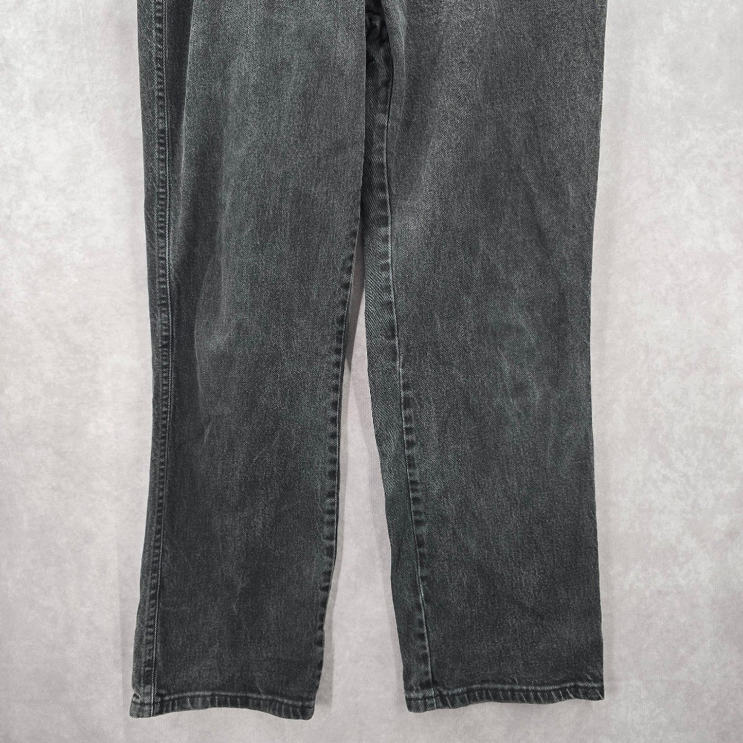 Lee Relaxed Straight Leg Gray Black Denim Pants Jeans 16M