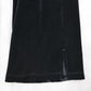 Black Velvet Wide Leg Boho Pull On Party Glam Straight Leg Trousers Pant S Small