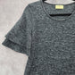 Bobbie Brooks Gray Fir Flare Chic Business Boho Y2K Casual Dress Small