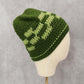 Green Cable Knit Y2K Vintage Hippy Cottage Boho Skater Bucket Beanie Cap Hat