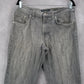 Banana Republic Gray Mens Denim Jeans Boot Cut Cotton Straight Leg 35/30