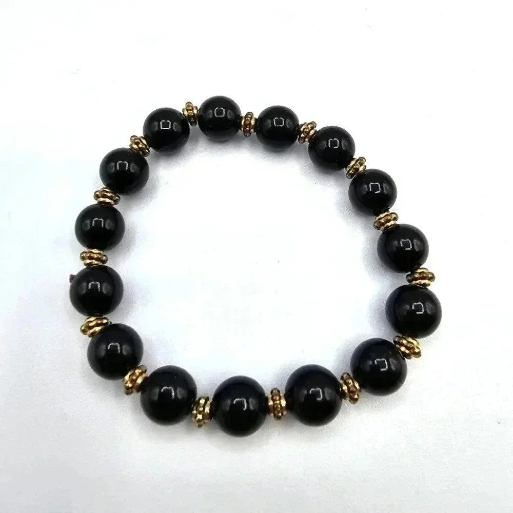 Bead Gold Elastic Stretch Boho Retro Fashion Jewelry Bracelet B04