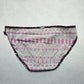 Purple Geometric Swim Beach Cheeky Hipster Flirty Boho Bikini Bottom L Large