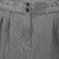 H&M Blue Stripe Wide Leg Boho Pull On Pleated Straight Preppy Trousers Pant 8